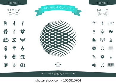 Logo design. Earth symbol