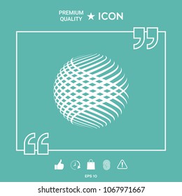 Logo design. Earth symbol