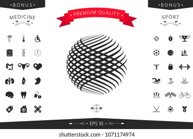 Logo design. Earth symbol