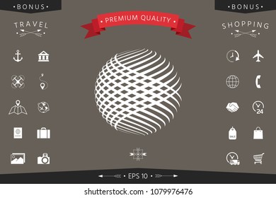 Logo design. Earth symbol