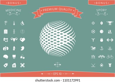 Logo design. Earth symbol