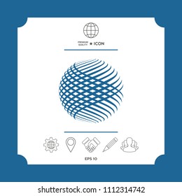 Logo design. Earth symbol