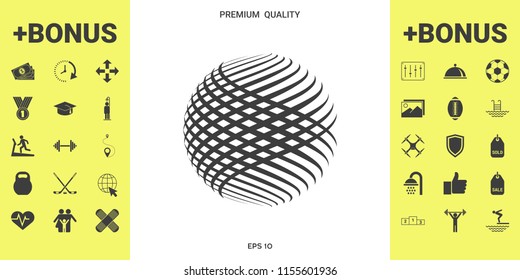 Logo design. Earth symbol