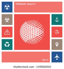 Logo design. Earth symbol