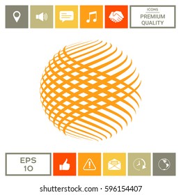 Logo design. Earth symbol