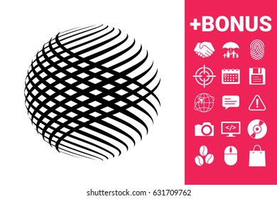 Logo design. Earth symbol