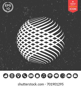 Logo design. Earth symbol