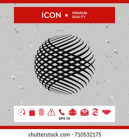 Logo design. Earth symbol