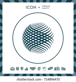 Logo design. Earth symbol