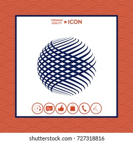 Logo design. Earth symbol