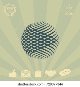 Logo design. Earth symbol