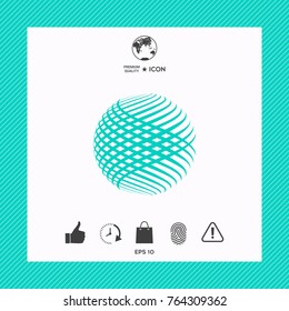 Logo design. Earth symbol