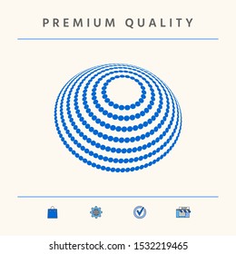 Logo design - Earth symbol. Graphic elements for your design