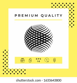 Logo design. Earth symbol. Graphic elements for your design