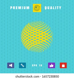 Logo design. Earth symbol. Graphic elements for your design