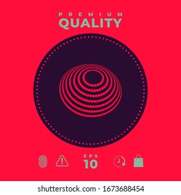 Logo design - Earth symbol. Graphic elements for your design