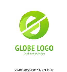 Logo design Earth vector template flat simple sign