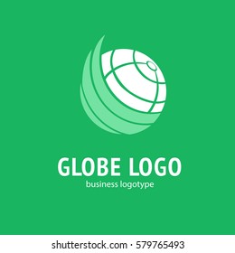 Logo design Earth vector template flat simple sign