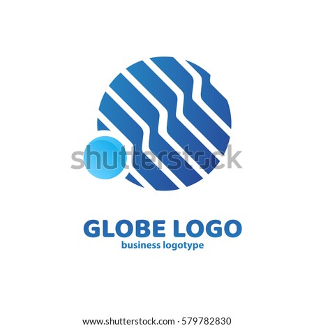 Logo design Earth vector template flat simple sign. Logo design globe vector template