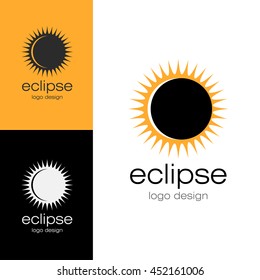 Logo design Eclipse, vector EPS10