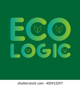Logo Design. Eco sign. Vector. Eps10
