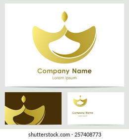 Logo-Design-Element mit Visitenkartenvorlage