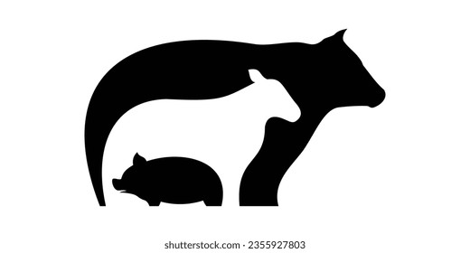 logo design element farm icon vector inspiration