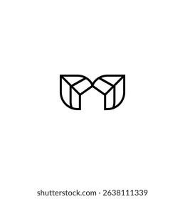 logo design element leaf technology
