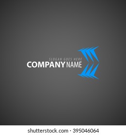 Logo design element sharp, speed, wild