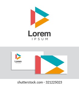 Logo design elements with business card template. Vector graphic design elements for your company logo.