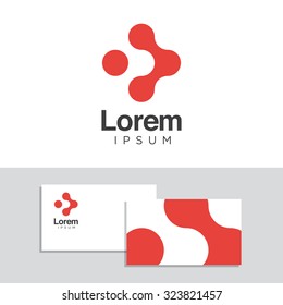 Logo design elements with business card template. Vector graphic design elements for your company logo.