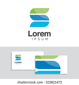 Logo design elements with business card template. Vector graphic design elements for your company logo.