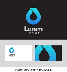 Logo design elements with business card template. Vector graphic design elements for company logo.