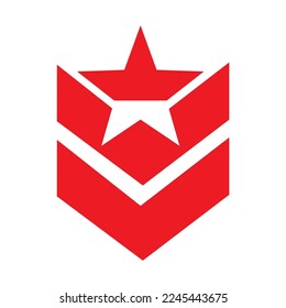 Logo Design Elements Icon Elements star shield super hero abstract cool red simple creative background