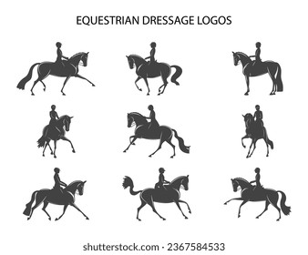 Logo design of the equestrian dressage