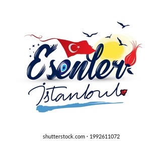 Logo design with "esenler istanbul" text