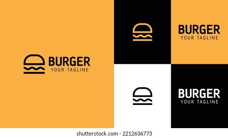 Logo Design for Fast Food Business. Burger Logo Design