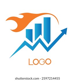 Logo Design Fast Up trading crypto