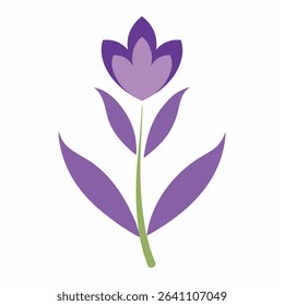 Logo design featuring violet lavender flowers on a white background. Suitable for branding, product packaging, or decorative purposes. Simple, elegant, and floral design.