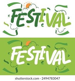 Logo design for festival travel fair concept 