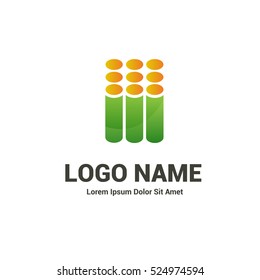 Logo design financial vector template