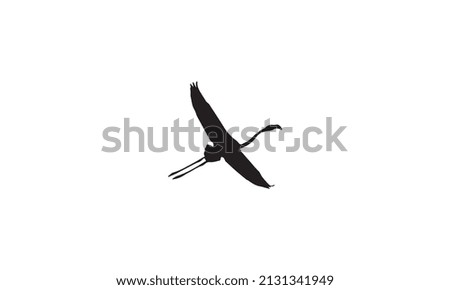 logo design of flamengo vector illustration black and white