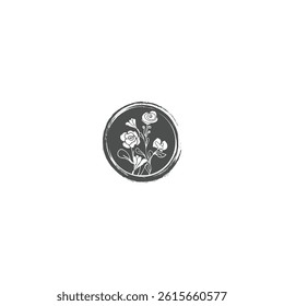 logo design flower icon illusion vector