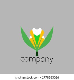 logo design flower images can be used for agricultural companies, financial companies that can mean the bloom of your company