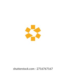 Ilusión de la tecnología de la balsa de flores del diseño del logotipo