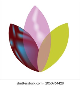 logo design for flower.flower logo vector art illustration.flower icon design.rose template design
