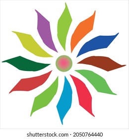 Logo-Design für fllower.fllower Logo Vektorgrafik.fllower Icon design.rose Template-Design