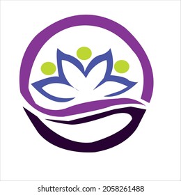 diseño de logotipo para flor.flower logo ilustración de arte vectorial.diseño de icono de flor.diseño de plantilla de rosa