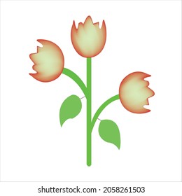 logo design for flower.flower logo vector art illustration.flower icon design.rose template design