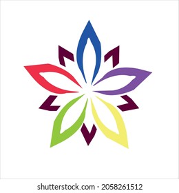 Logo-Design für fllower.fllower Logo Vektorgrafik.fllower Icon design.rose Template-Design